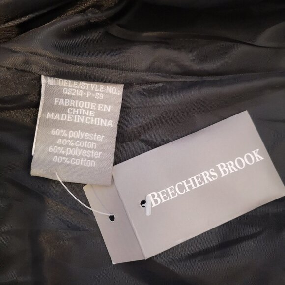 Beechers Brook Ladies Lightweight Black & White Plaid Coat - Picture 6 of 12